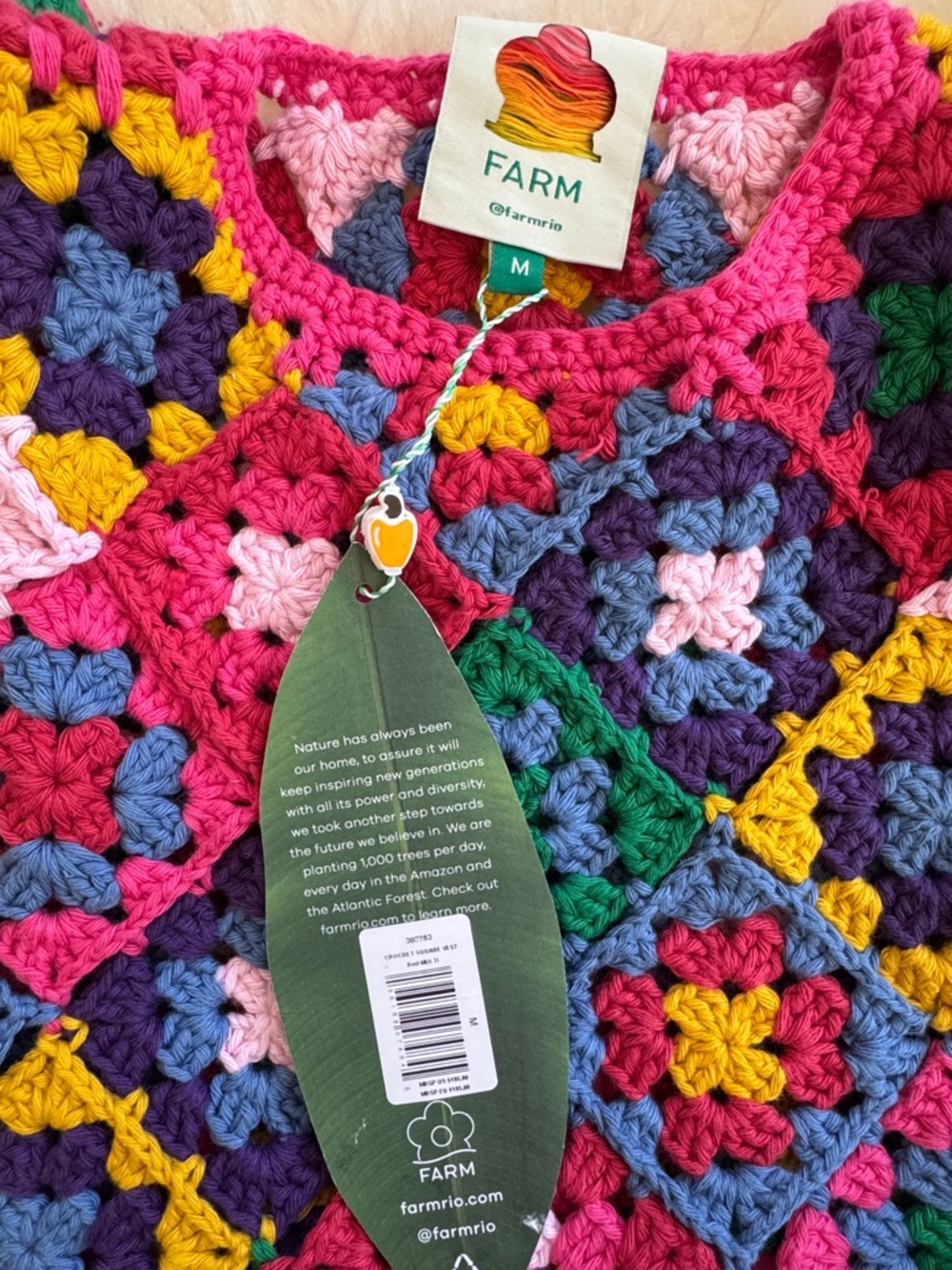 FARM Rio Crochet Square Vest - Picture 5 of 5